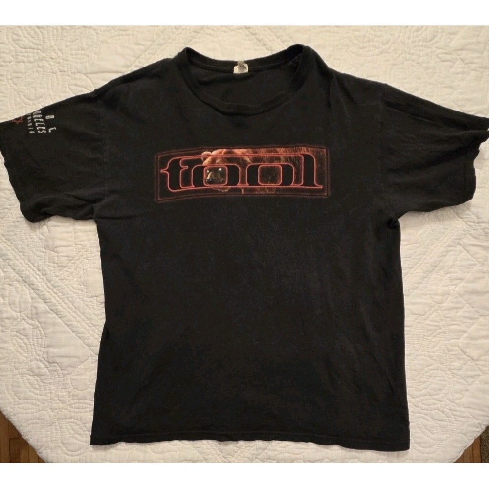 Vintage Y2K 2007 TOOL 10000 Days Concert Tour LA Black T-Shirt Rock Band Size L